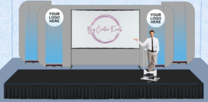 Big creative stage set image, awards, corporate event
