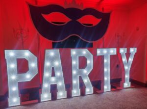 LED LETTERS PARTY